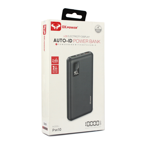 Univerzalna Back Up Baterija prenosiva baterija Oxpower PW10 10000 mAh crna.