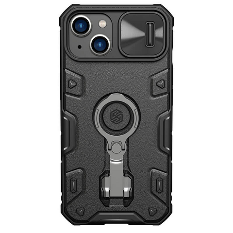 Zastitna maska (futrola) Nillkin CamShield Armor Pro Magnetic - iPhone 14 crna.