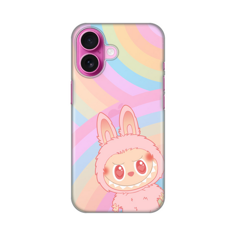 Zastitna ultra tanka (skin) maska / futrola PRINT - iPhone 16 6.1 La Bubu Rainbow.