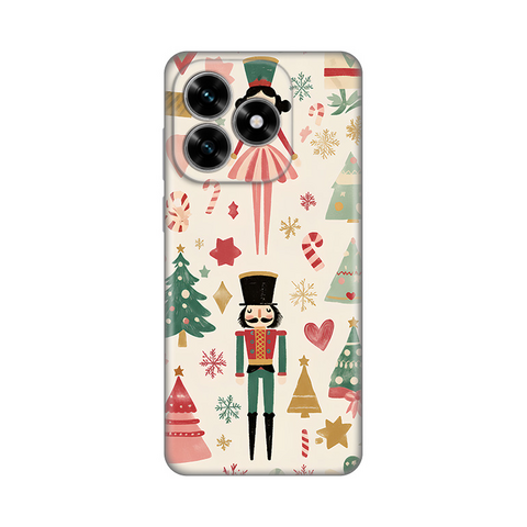 Zastitna silikonska maska (futrola) PRINT - Huawei Honor X5c Plus Vintage Christmas.