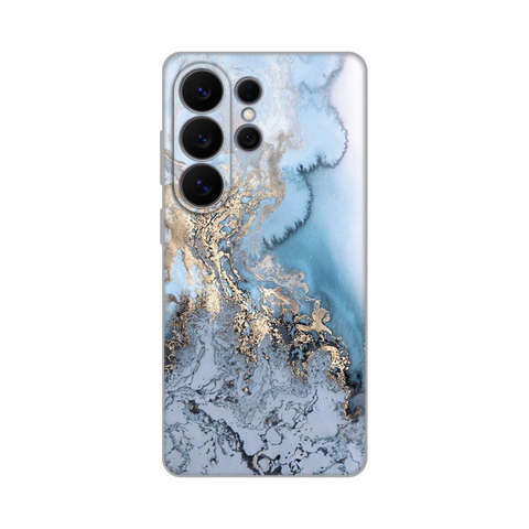 Zastitna silikonska maska (futrola) PRINT - Samsung S948 Galaxy S26 Ultra Blue Gold Marble.