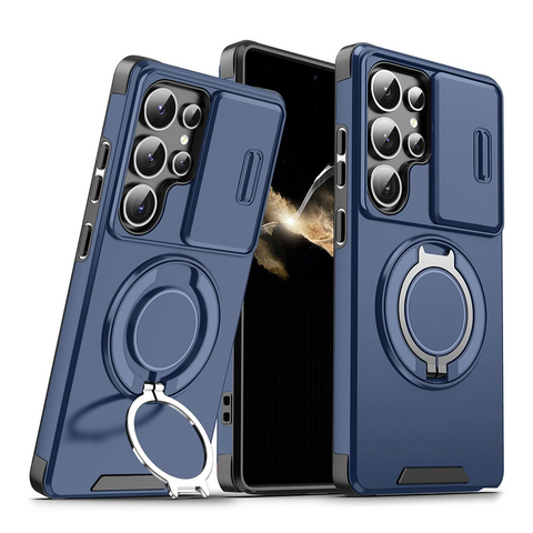 Zastitna maska (futrola) CamShield Ring stand - Samsung S948 Galaxy S26 Ultra plava.