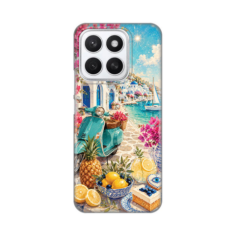 Zastitna ultra tanka (skin) maska / futrola PRINT - Huawei Honor X8c Summer in Greece.