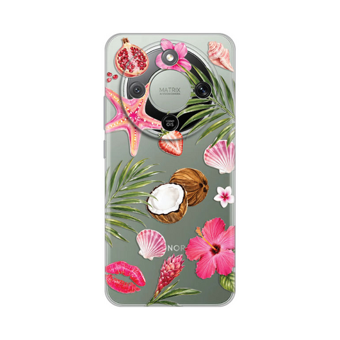 Zastitna silikonska maska (futrola) PRINT - Huawei Honor Magic 8 Lite Coconut Paradise.