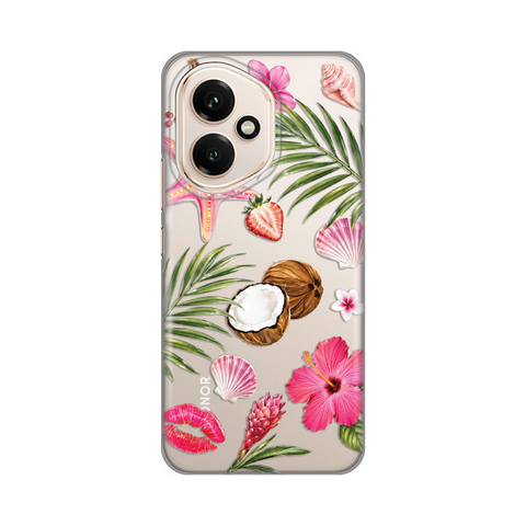 Zastitna silikonska maska (futrola) PRINT - Huawei Honor 400 Coconut Paradise.