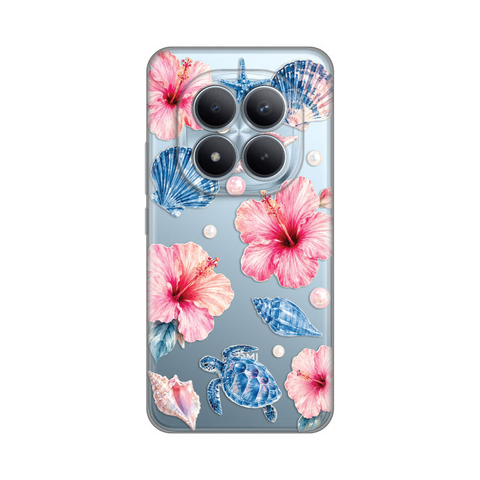 Zastitna ultra tanka (skin) maska / futrola PRINT - Xiaomi Redmi Note 15 Pro Plus 5G Hibiscus Sea.