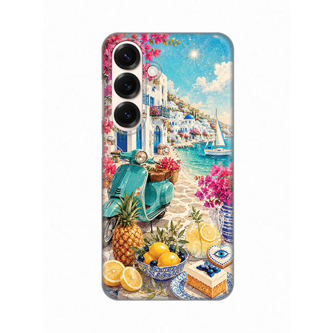 Zastitna ultra tanka (skin) maska / futrola PRINT - Samsung S931 Galaxy S25 Summer in Greece.