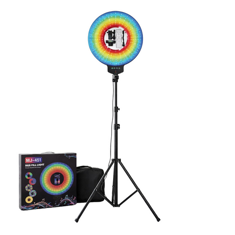 LED lampa RGB MJ451 sa drzacem - mobilni telefon.