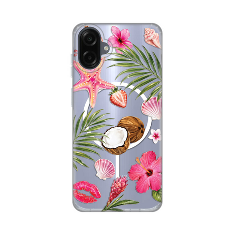 Zastitna maska (futrola) print Magsafe - Samsung A075F Galaxy A07 Coconut Paradise.