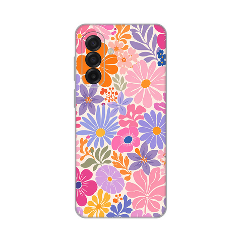 Zastitna silikonska maska (futrola) PRINT - Samsung A175 Galaxy A17 Sunny Petals.