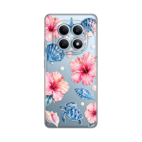 Zastitna ultra tanka (skin) maska / futrola PRINT - Xiaomi Redmi Note 15 4G/5G Hibiscus Sea.