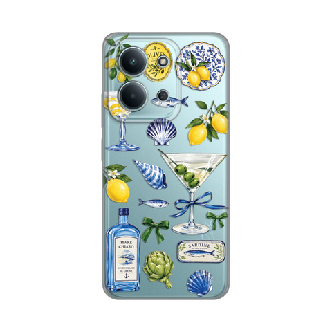 Zastitna silikonska maska (futrola) PRINT - Xiaomi Redmi 15C 4G Mediterranean Martini.