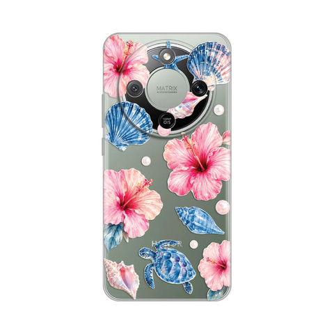 Zastitna ultra tanka (skin) maska / futrola PRINT - Huawei Honor Magic 8 Lite Hibiscus Sea.