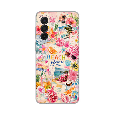 Zastitna ultra tanka (skin) maska / futrola PRINT - Samsung A175 Galaxy A17 Beach Please.