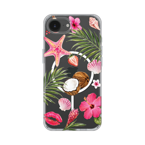 Zastitna maska (futrola) print Magsafe - iPhone 16e/17e 6.1 Coconut Paradise.