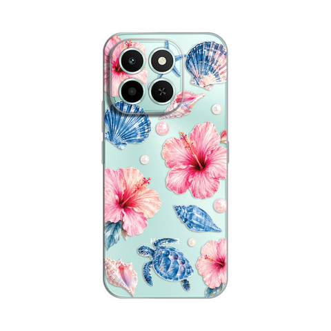 Zastitna ultra tanka (skin) maska / futrola PRINT - Huawei Honor X6c Hibiscus Sea.
