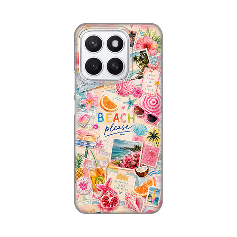 Zastitna ultra tanka (skin) maska / futrola PRINT - Huawei Honor X8c Beach Please.