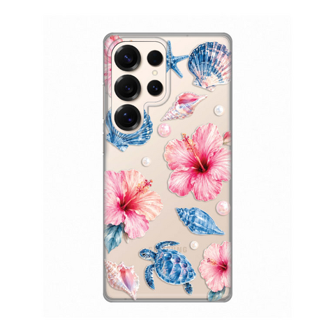 Zastitna ultra tanka (skin) maska / futrola PRINT - Samsung S938 Galaxy S25 Ultra Hibiscus Sea.