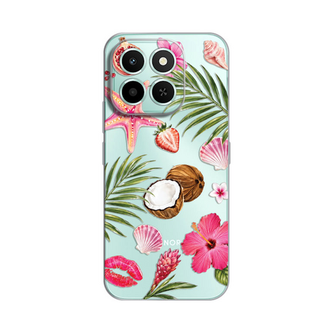 Zastitna silikonska maska (futrola) PRINT - Huawei Honor X6c Coconut Paradise.