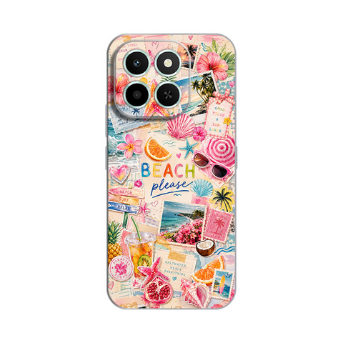 Zastitna ultra tanka (skin) maska / futrola PRINT - Huawei Honor X6c Beach Please.