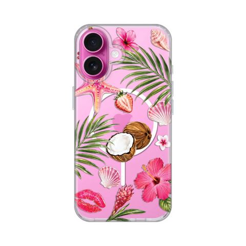 Zastitna maska (futrola) print Magsafe - iPhone 16 6.1 Coconut Paradise.