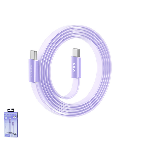 Data kabl REMAX Ultimate Series CB35 65W Ultra-Thin Fast Charging Type C na Type C 1.2m ljubicasti.