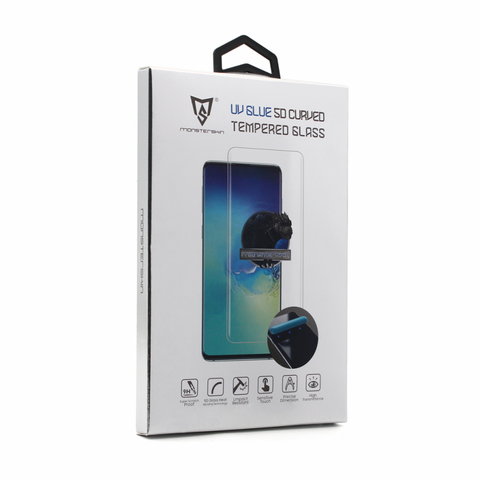 Staklena folija (zastitno kaljeno staklo) za ekran Monsterskin UV Glue 5D - Samsung S921B Galaxy S24 Transparent.