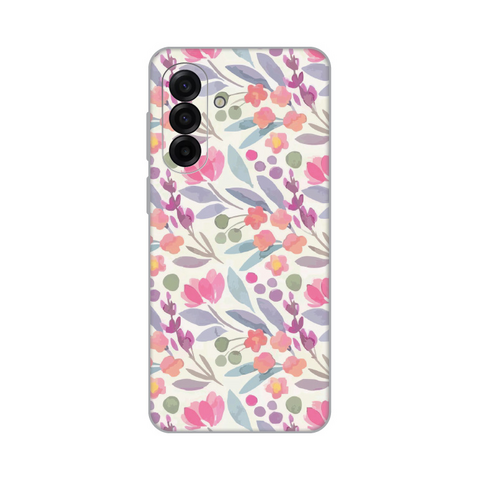 Zastitna silikonska maska (futrola) PRINT - Samsung A175 Galaxy A17 Watercolor Flowers.