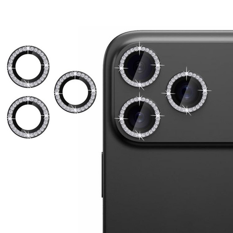 Zastita - kameru Diamond za iPhone 17 Pro crna.