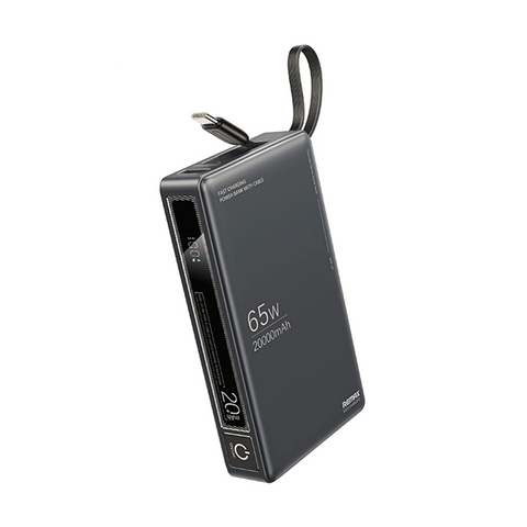 Univerzalna Back Up Baterija prenosiva baterija REMAX Wingle Series RPP-87 65W+22.5W Fast Charging 20000 mAh crni.