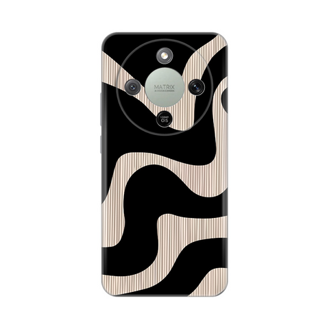 Zastitna ultra tanka (skin) maska / futrola PRINT - Huawei Honor Magic 8 Lite crni Flow.