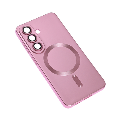 Zastitna maska (futrola) Magsafe Chrome - Samsung S941 Galaxy S26 roze.