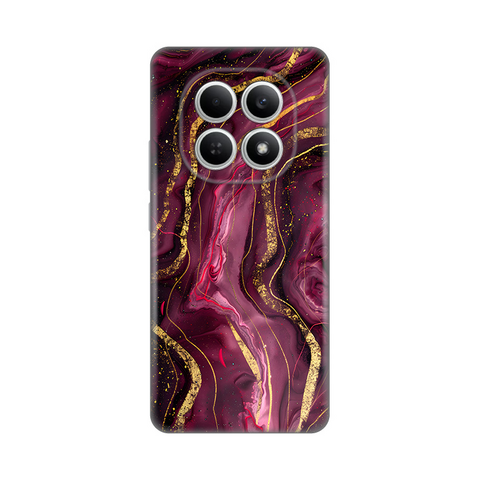 Zastitna silikonska maska (futrola) PRINT - Xiaomi Redmi Note 15 4G Burgundy.