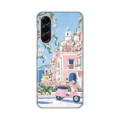 Zastitna silikonska maska (futrola) PRINT - Samsung A566 Galaxy A56 5G Pink Italy.