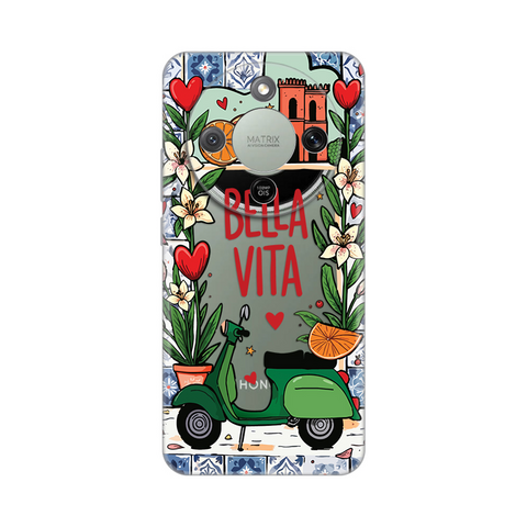 Zastitna ultra tanka (skin) maska / futrola PRINT - Huawei Honor Magic 8 Lite Bella Vita.