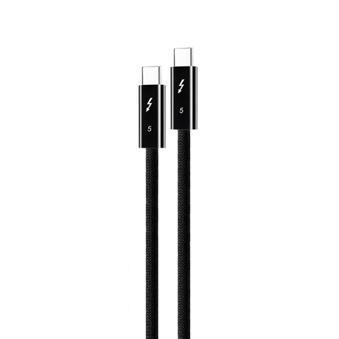 Data kabl Coteci Thunderbolt OF-065 120Gbps 240W 4k PD Type C na Type C crni 0.25m.