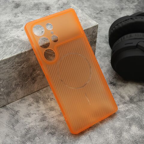 Zastitna maska (futrola) AIR STRIPE - Samsung S938 Galaxy S25 Ultra 5G narandzasta (MS).