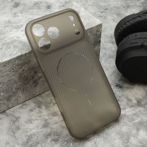 Zastitna maska (futrola) AIR STRIPE - iPhone 17 Pro Max (6.9) crna (MS).
