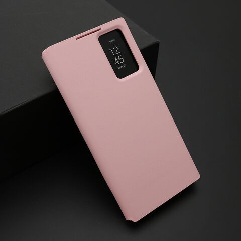 Zastitna maska (futrola) na preklop (bi fold) Smart Window - Samsung Galaxy S22 Ultra 5G roze (MS).