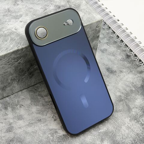 Zastitna maska (futrola) COLOR METAL Magsafe - iPhone 17 Air tamno plava (MS).