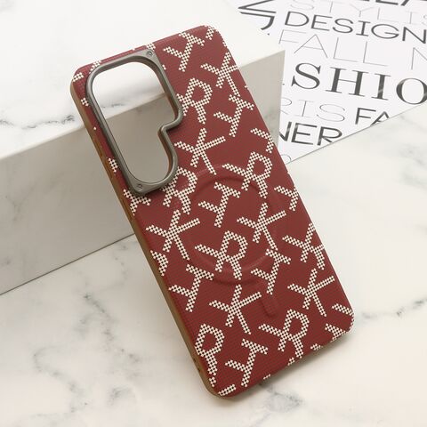 Zastitna maska (futrola) MONOGRAM MagSafe - Samsung S948 Galaxy S26 Ultra 5G crvena (MS).