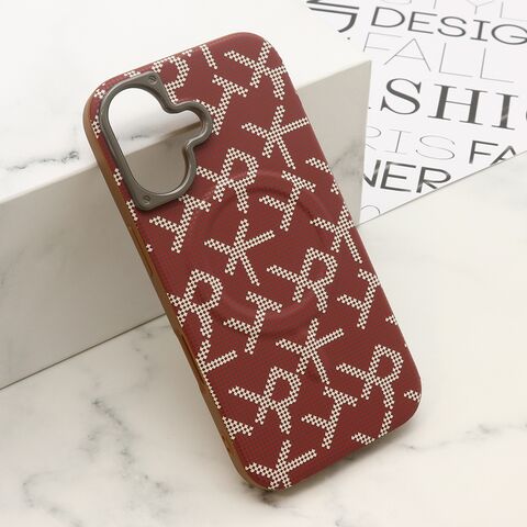 Zastitna maska (futrola) MONOGRAM MagSafe - iPhone 17 crvena (MS).