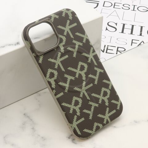 Zastitna maska (futrola) MONOGRAM MagSafe - iPhone 15 siva (MS).