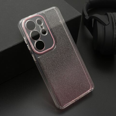 Zastitna maska (futrola) OMBRE GLITTER - Samsung S948 Galaxy S26 Ultra 5G roze (MS).