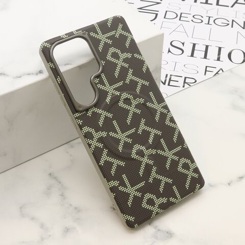 Zastitna maska (futrola) MONOGRAM MagSafe - Samsung S938 Galaxy S25 Ultra 5G siva (MS).