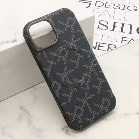Zastitna maska (futrola) MONOGRAM MagSafe - iPhone 15 crna (MS).