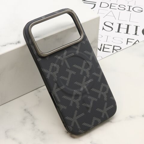 Zastitna maska (futrola) MONOGRAM MagSafe - iPhone 17 Pro crna (MS).
