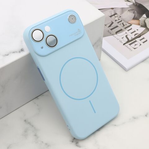 Zastitna maska (futrola) PASTEL DREAMS MagSafe - iPhone 15 plava (MS).