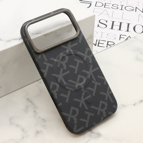 Zastitna maska (futrola) MONOGRAM MagSafe - iPhone 17 Pro Max (6.9) crna (MS).