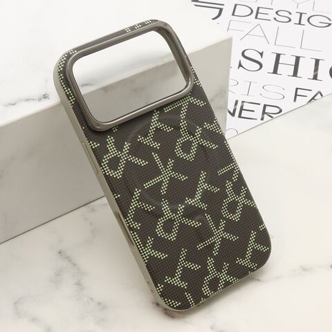 Zastitna maska (futrola) MONOGRAM MagSafe - iPhone 17 Pro siva (MS).